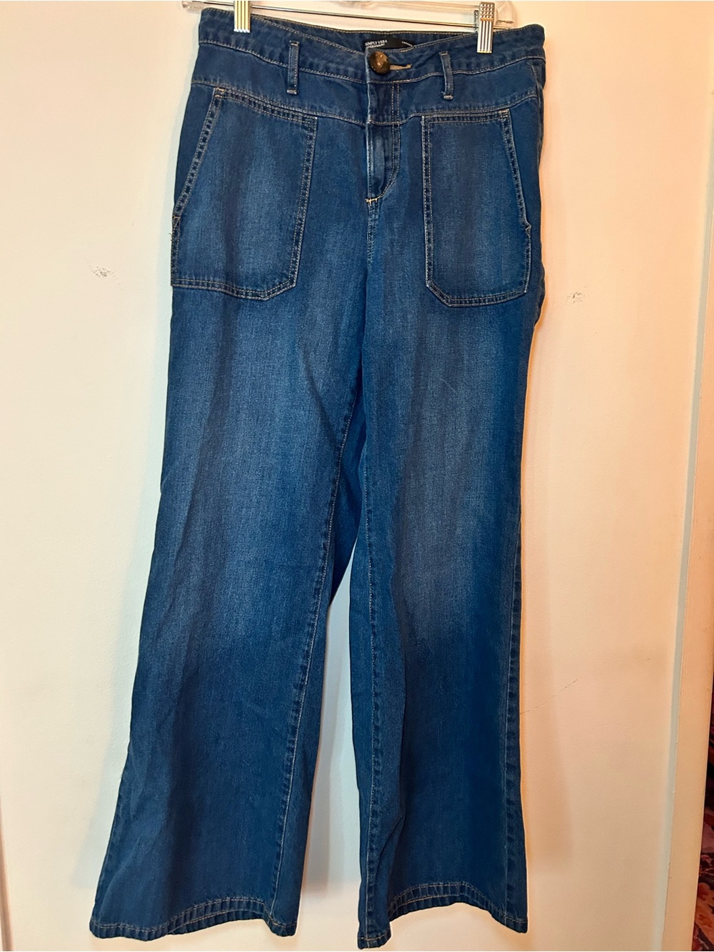 Simply Vera Vera Wang Wide-Leg Jeans in Dark Blue